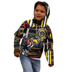 Collingwood Football Club Kid Hoodie Mascot Cartoon Football Illustration Style