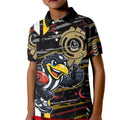 Collingwood Football Club Kid Polo Shirt Mascot Cartoon Football Illustration Style