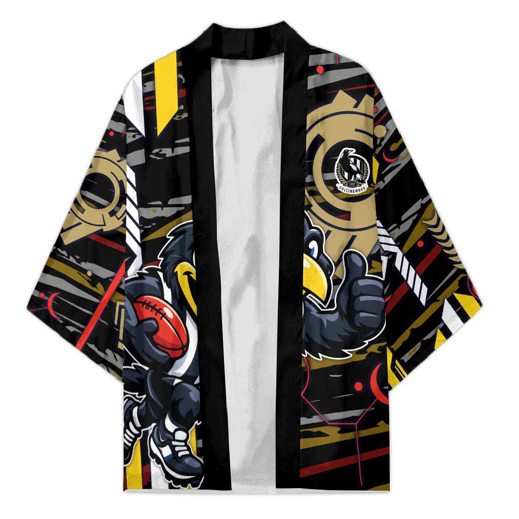 Collingwood Football Club Kimono Mascot Cartoon Football Illustration Style