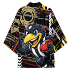 Collingwood Football Club Kimono Mascot Cartoon Football Illustration Style