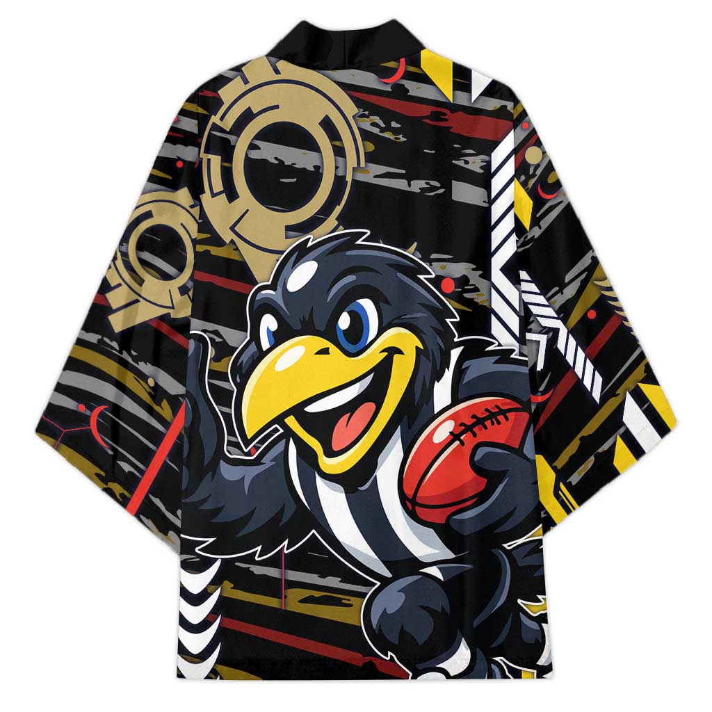 Collingwood Football Club Kimono Mascot Cartoon Football Illustration Style