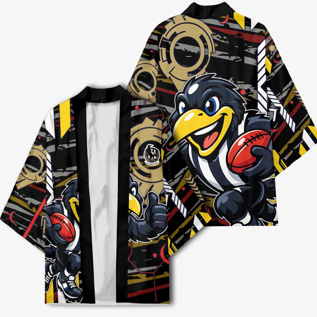Collingwood Football Club Kimono Mascot Cartoon Football Illustration Style