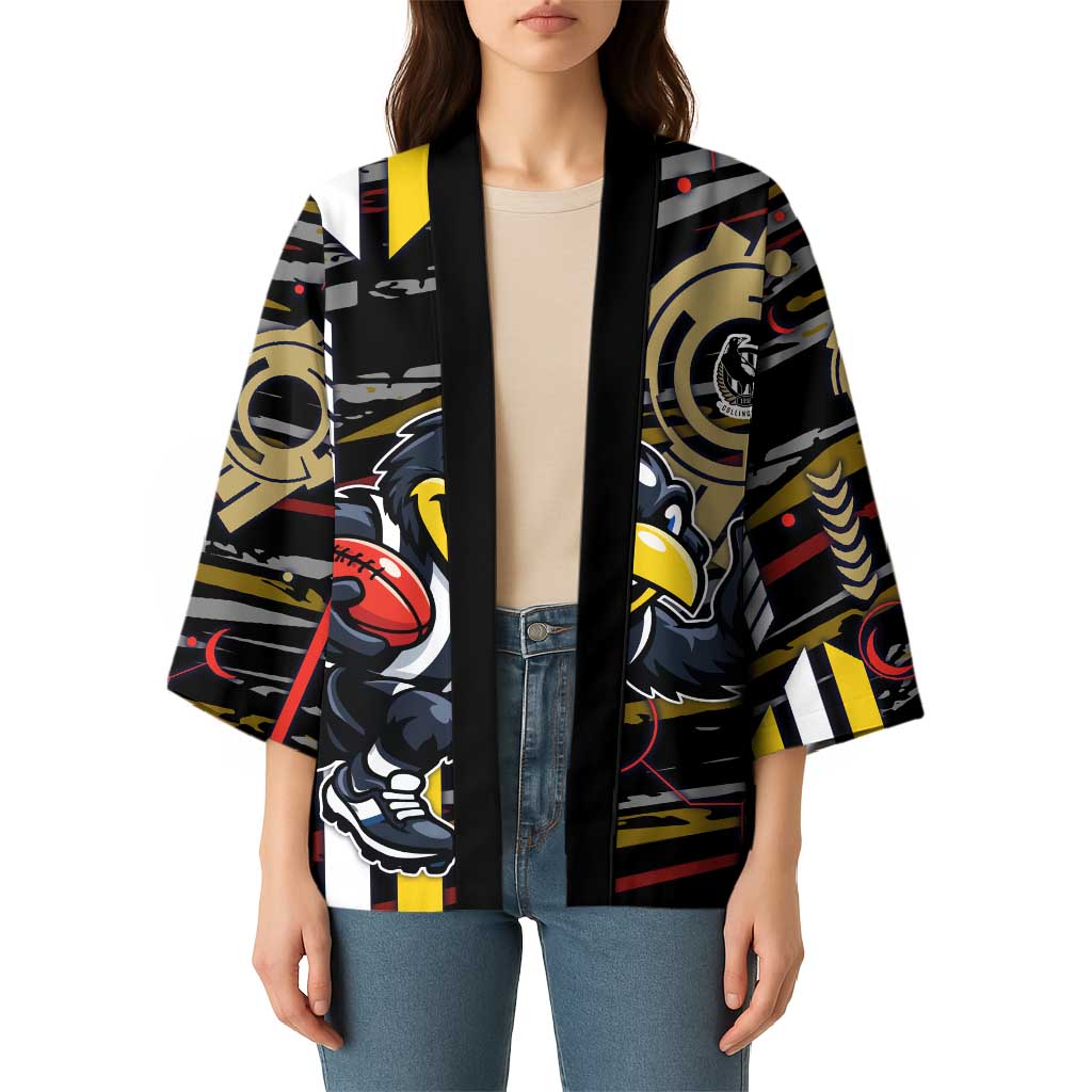Collingwood Football Club Kimono Mascot Cartoon Football Illustration Style