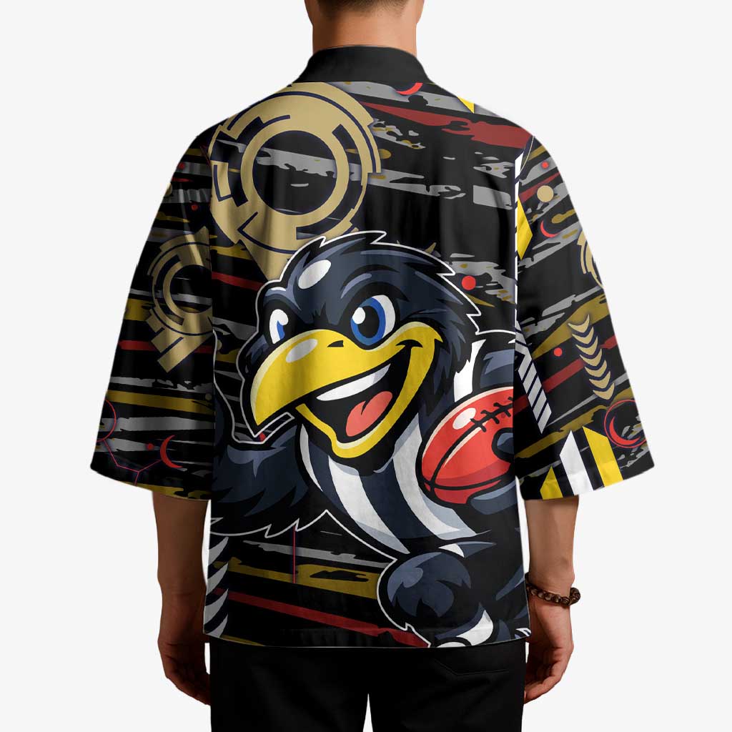 Collingwood Football Club Kimono Mascot Cartoon Football Illustration Style