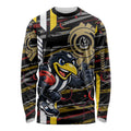 Collingwood Football Club Long Sleeve Shirt Mascot Cartoon Football Illustration Style