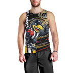 Collingwood Football Club Men Tank Top Mascot Cartoon Football Illustration Style