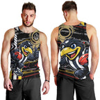 Collingwood Football Club Men Tank Top Mascot Cartoon Football Illustration Style