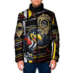 Collingwood Football Club Padded Jacket Mascot Cartoon Football Illustration Style