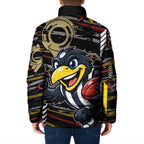 Collingwood Football Club Padded Jacket Mascot Cartoon Football Illustration Style