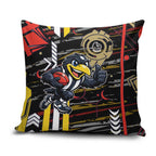 Collingwood Football Club Pillow Cover Mascot Cartoon Football Illustration Style