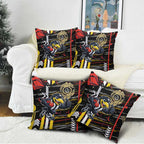 Collingwood Football Club Pillow Cover Mascot Cartoon Football Illustration Style