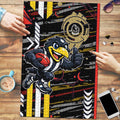 Collingwood Football Club Puzzle Mascot Cartoon Football Illustration Style