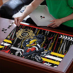 Collingwood Football Club Puzzle Mascot Cartoon Football Illustration Style