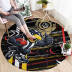 Collingwood Football Club Round Carpet Mascot Cartoon Football Illustration Style