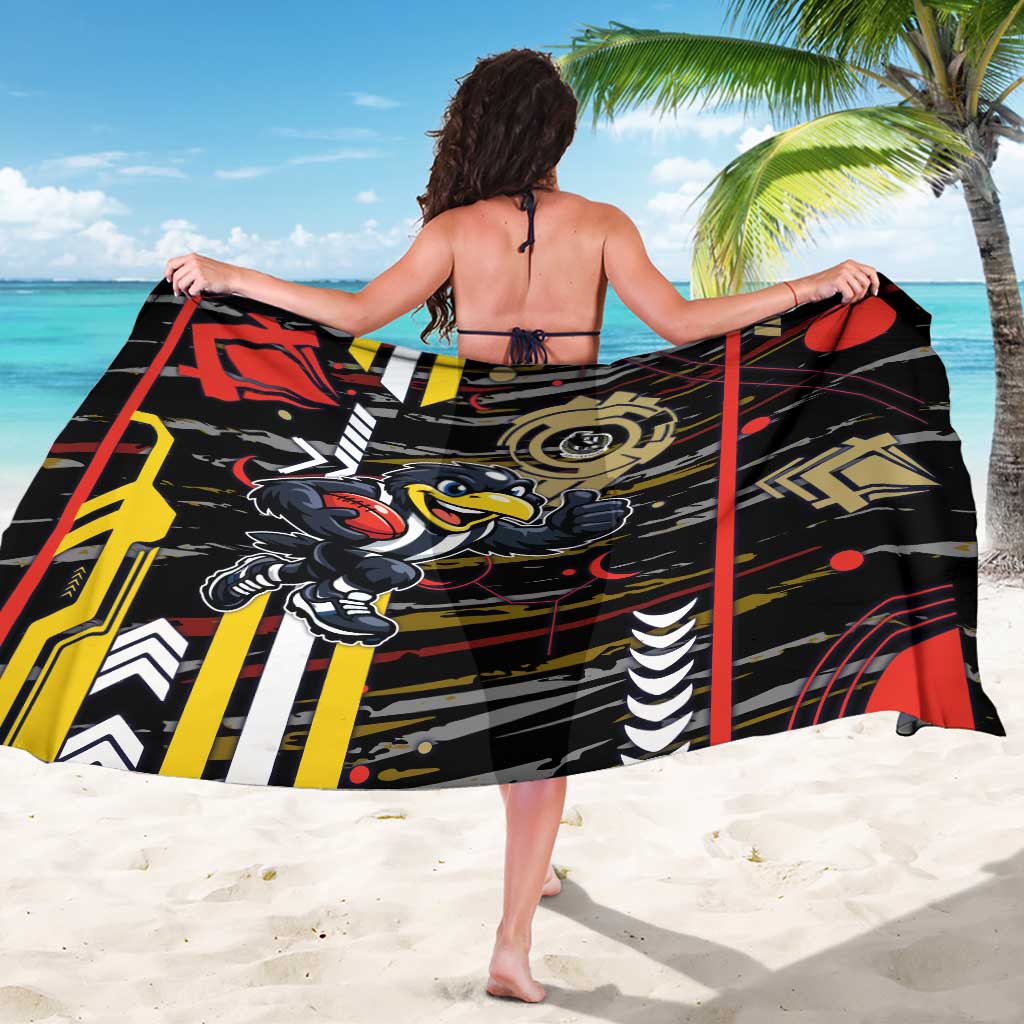 Collingwood Football Club Sarong Mascot Cartoon Football Illustration Style