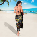 Collingwood Football Club Sarong Mascot Cartoon Football Illustration Style