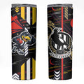 Collingwood Football Club Skinny Tumbler Mascot Cartoon Football Illustration Style