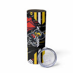 Collingwood Football Club Skinny Tumbler Mascot Cartoon Football Illustration Style