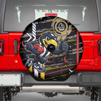Collingwood Football Club Spare Tire Cover Mascot Cartoon Football Illustration Style