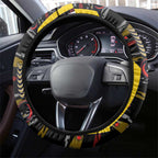 Collingwood Football Club Steering Wheel Cover Mascot Cartoon Football Illustration Style