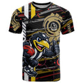 Collingwood Football Club T Shirt Mascot Cartoon Football Illustration Style