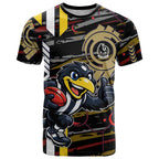 Collingwood Football Club T Shirt Mascot Cartoon Football Illustration Style