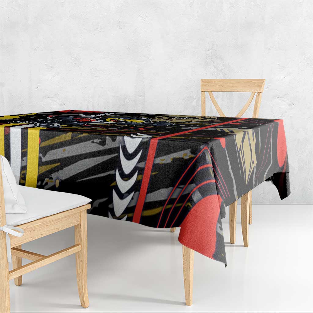 Collingwood Football Club Tablecloth Mascot Cartoon Football Illustration Style