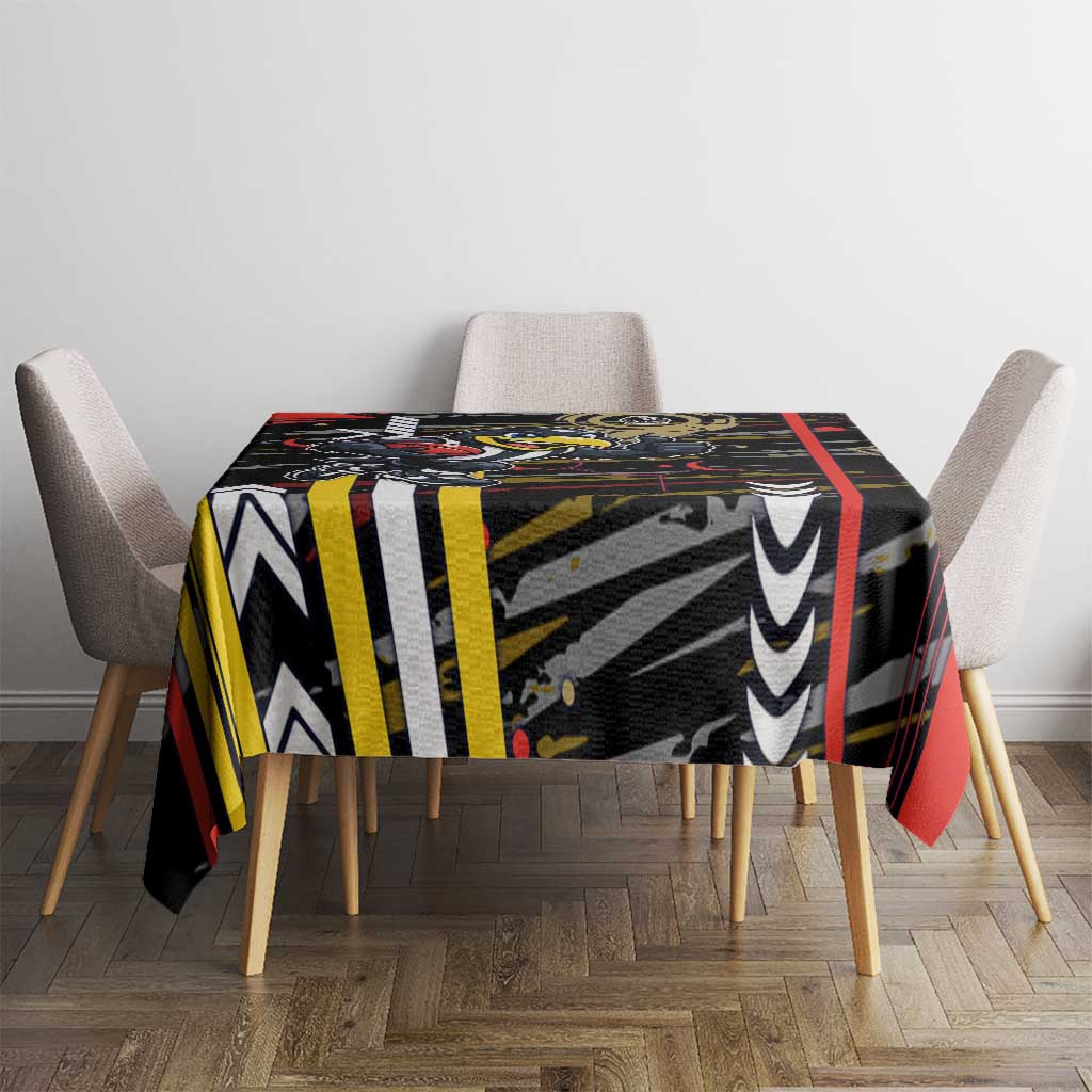 Collingwood Football Club Tablecloth Mascot Cartoon Football Illustration Style