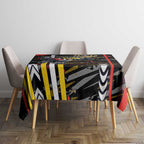 Collingwood Football Club Tablecloth Mascot Cartoon Football Illustration Style