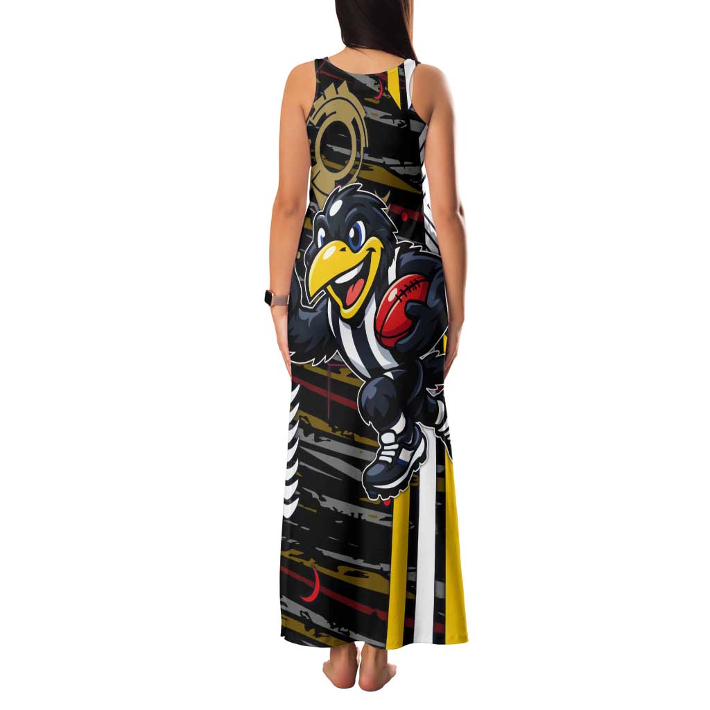 Collingwood Football Club Tank Maxi Dress Mascot Cartoon Football Illustration Style