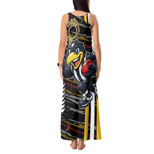 Collingwood Football Club Tank Maxi Dress Mascot Cartoon Football Illustration Style