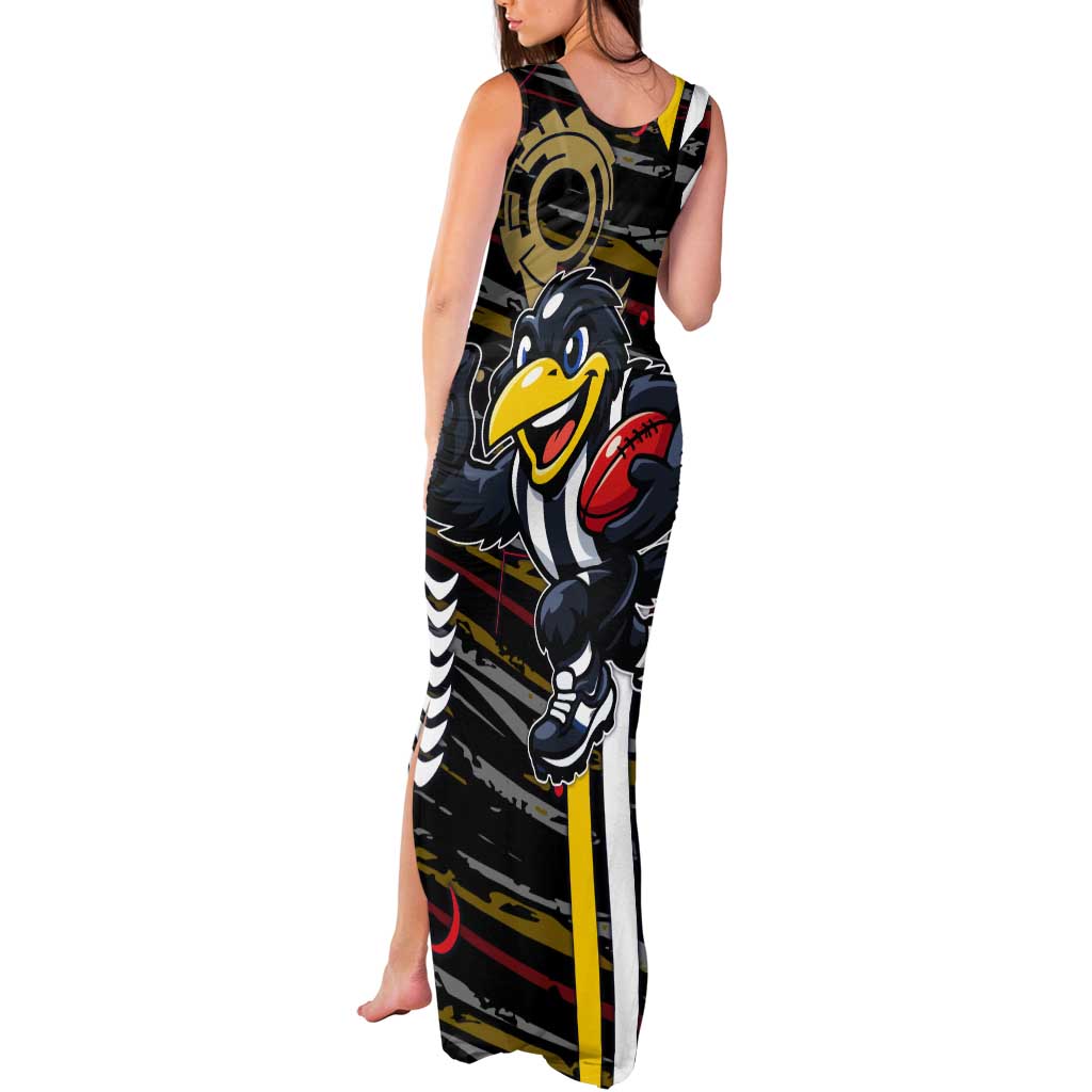 Collingwood Football Club Tank Maxi Dress Mascot Cartoon Football Illustration Style
