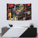Collingwood Football Club Tapestry Mascot Cartoon Football Illustration Style