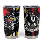 Collingwood Football Club Tumbler Cup Mascot Cartoon Football Illustration Style