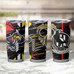 Collingwood Football Club Tumbler Cup Mascot Cartoon Football Illustration Style