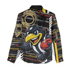 Collingwood Football Club Women Casual Shirt Mascot Cartoon Football Illustration Style