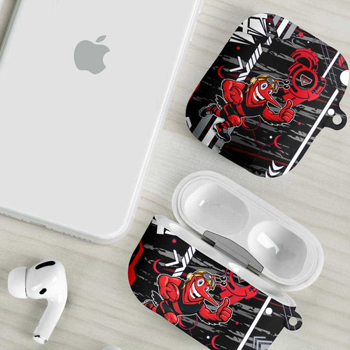 Essendon Football Club AirPods Case Mascot Cartoon Football Illustration Style