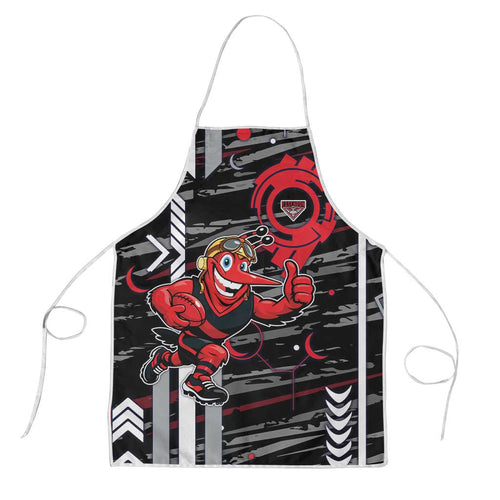 Essendon Football Club Apron Mascot Cartoon Football Illustration Style