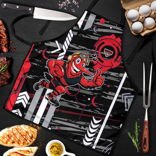 Essendon Football Club Apron Mascot Cartoon Football Illustration Style