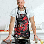Essendon Football Club Apron Mascot Cartoon Football Illustration Style