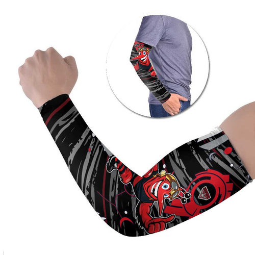 Essendon Football Club Arm Sleeves Mascot Cartoon Football Illustration Style