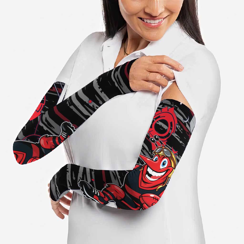 Essendon Football Club Arm Sleeves Mascot Cartoon Football Illustration Style