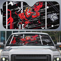 Essendon Football Club Auto Sun Shade Mascot Cartoon Football Illustration Style