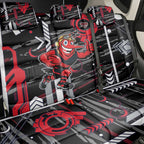 Essendon Football Club Back Car Seat Cover Mascot Cartoon Football Illustration Style