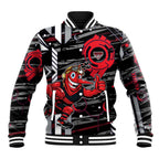 Essendon Football Club Baseball Jacket Mascot Cartoon Football Illustration Style