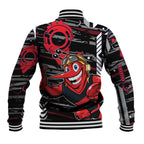 Essendon Football Club Baseball Jacket Mascot Cartoon Football Illustration Style