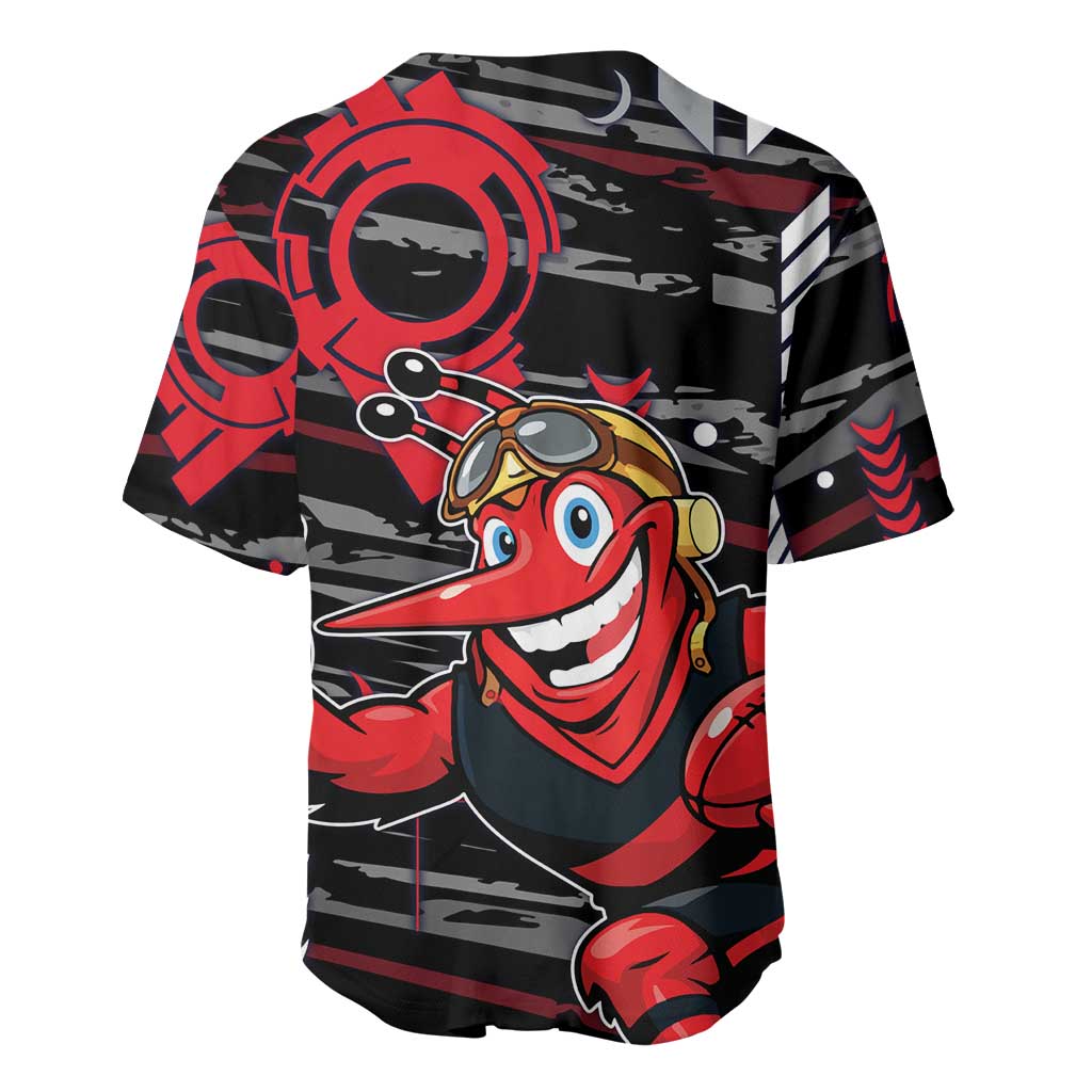 Essendon Football Club Baseball Jersey Mascot Cartoon Football Illustration Style