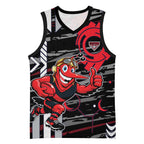 Essendon Football Club Basketball Jersey Mascot Cartoon Football Illustration Style