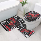 Essendon Football Club Bathroom Set Mascot Cartoon Football Illustration Style