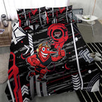 Essendon Football Club Bedding Set Mascot Cartoon Football Illustration Style